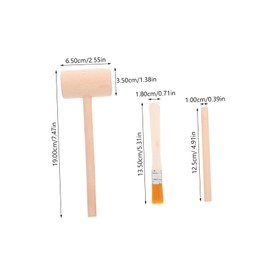 KOMBIUDA Complete Excavation Tool Kit Boys and Girls Digging Hammer Set Wooden Archaeology Toys