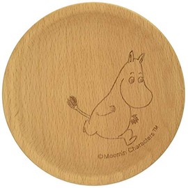 Yamaka Shoten MM791-346 Momin Wooden Coaster, Moomin Pattern, Nordic Product, Mother's Day, Gift