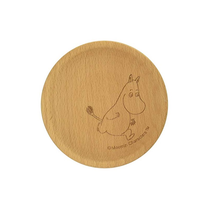 Yamaka Shoten MM791-346 Momin Wooden Coaster, Moomin Pattern, Nordic Product,
