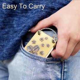 Vindar Mini Flower Press, Miniature Flower and Plant Press Kit, Metal Flowers Pressing for Arts and Crafts Lovers Gifts (Clover)