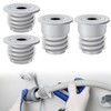 Pack of 4 Washing Machine Drain Adapter, Sealing Plug for