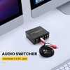 Dovhmoh 4-Way Two-Way Stereo Audio Switch, 4-in-1 or 4-in-1 L/R