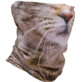 Dhana Style DMPG XMLG Type Multifunctional Face Neck Multi-functional Wear Neck Guard Bandana Cap Tactical Headwear Survival Game Cosplay Bicycle BMX Bike Outdoor, CAT-BROWN