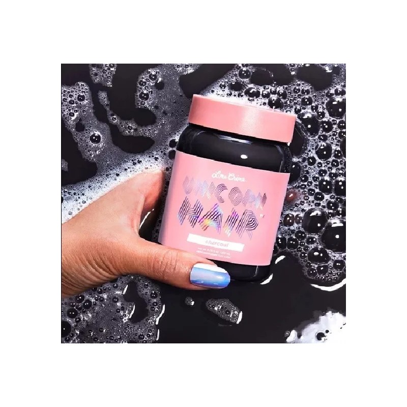 Unicorn Tinte Fantasía Negro Charcoal Unicorn 200ml. Importado
