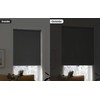 LazBlinds No Tools No Drill Cordless Roller Shades, 100% Blackout