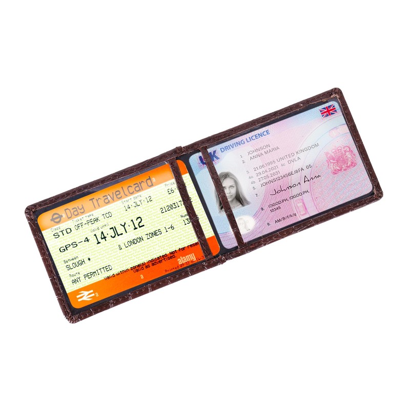 WooStyle Travel Pass Holder - Croc Pattern, Oyster Card Cover,