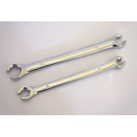 ArrowTools Brake Line Wrench Set/Set 2-Piece Open Ring Spanner Brake Wrench