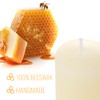 JONERAY 18PCS Beeswax Votive Candles Bulk - Unscented, Pure Natural