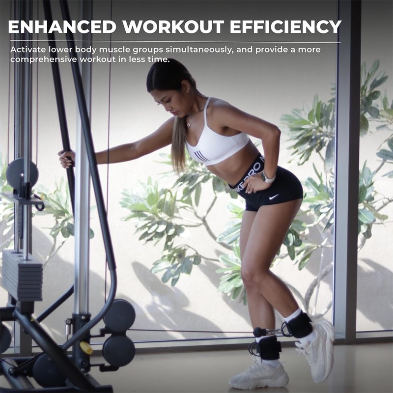 YAGHZU Ankle Straps for Cable Machines Women, Glute Kickback Cable