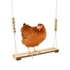 1 Pack Wooden Chicken Swing Toy, Rooster Swing for Chickens