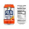 Polar Seltzer Water Cranberry Clementine, 12 fl oz cans, 18
