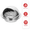 Tofficu Stainless Steel Exhaust Hood Vent Cover Round Soffit Vent
