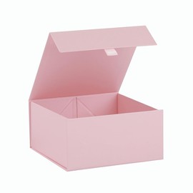 PLINJOY Pink Gift Box 8x8x4 Inches Small Gift Boxes for Presents with Magnetic Closure Lid Luxury Collapsible Gift Box Bridesmaid, Wedding, Birthday Boxs for Gift Packaging