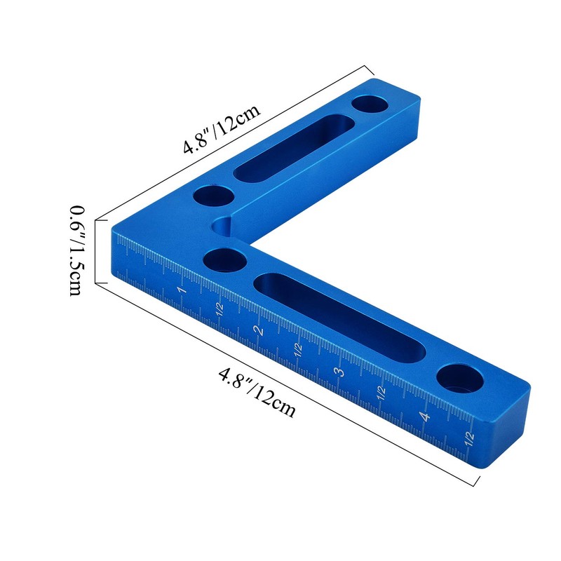 Mocoum Aluminium Alloy 90 Degree Positioning Squares 4.7" x 4.7"(12x12cm)