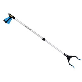 PikStik T-3044, TelescoPik Adjustable Length Reacher, Wide 5.5” Jaw, 90° Rotating Jaw, Ergonomic Trigger Grip, Aluminum & Polycarbonate, Lifts up to 5 Pounds, 30” – 44”