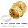 Joywayus Brass 3/4" GHT Female x 1" NPT Male Thread