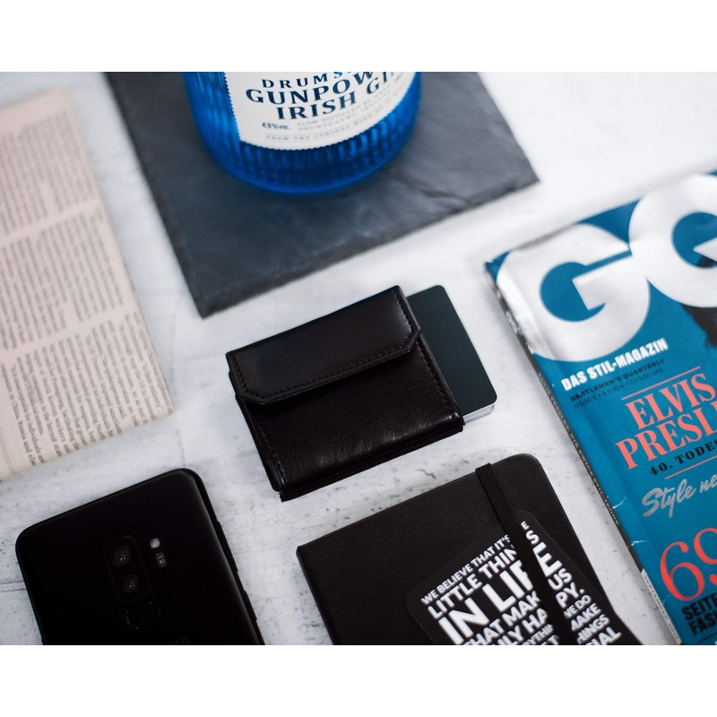 JAIMIE JACOBS Unisex Minimalist Wallet, Nano Boy Pocket Mini Textile