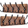 SKOLOO Rustic Wall Mounted Coat Rack: 16" Hole to Hole,
