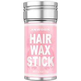 AnWoor Cera en Barra para el Cabello, Pomada para el Cabello Suave y Liso en Barra para Pelucas No Grasosa para Peinar el Cabello