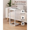 Vagusicc C Shaped End Table, 33"C Table End Table Adjustable