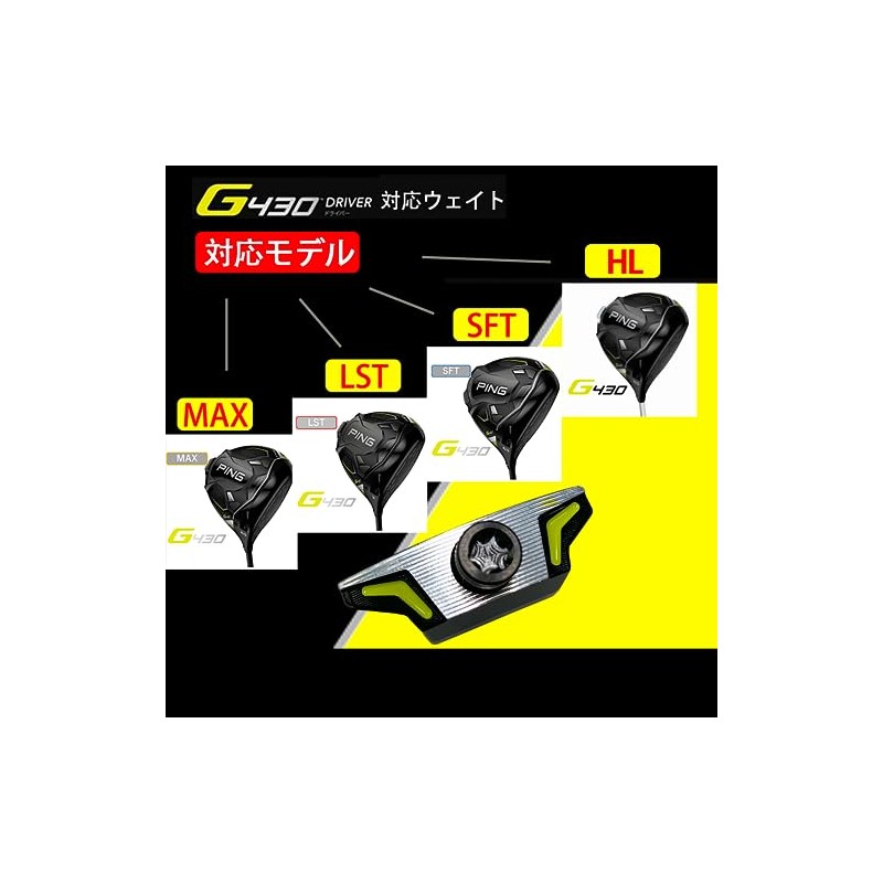 PING Pin G430 Driver Compatible Sole Weight G430 MAX G430