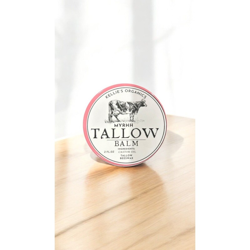 Kellie's Organics Grass Fed Tallow Balm w/ Castor Oil &