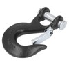 3/8in Clevis Safety Hook Steel 18000lbs Limit Capacity Antirust for