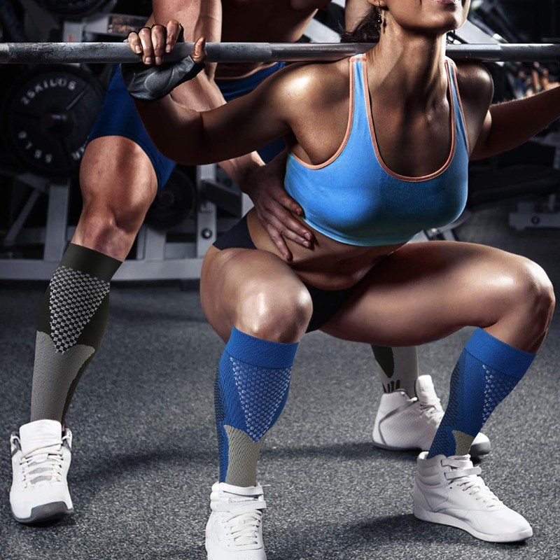 Dress Cici Blue Running Compression Socks for Men And Women,