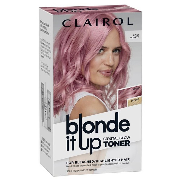 Clairol Blonde It Up Crystal Glow Semi Permanent Toner Rose Quartz