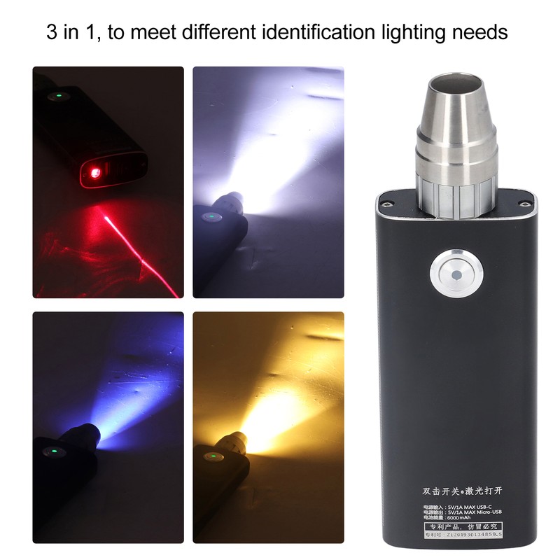 Professional Jade Identification Light 3 LED Light Source Multi Levels