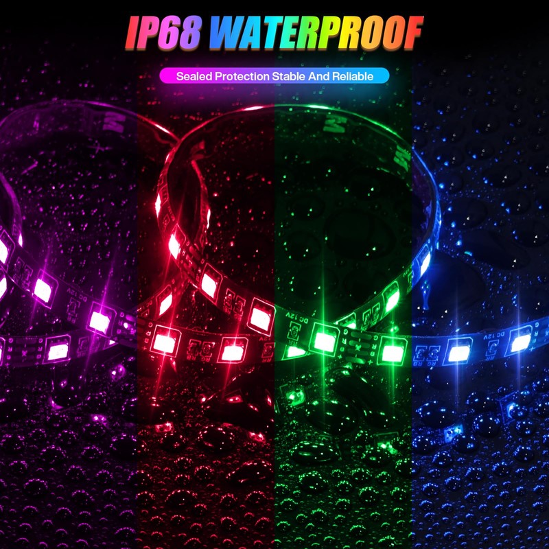 6PCS Golf Cart LED Underglow Light Kit, Golf Cart RGB