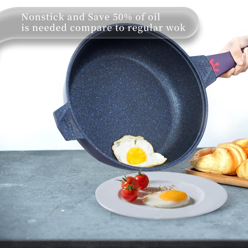 TIBORANG 8 in 1 Multipurpose 11 Inch 5 Qt Frying