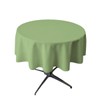 BROWARD LINENS Small Tablecloth Polyester Round 36 Inch (Sage)