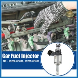A ABSOPRO Car Fuel Injector Nozzle Replacement Fit for Toyota Highlander 3.5L 2016-2018 23209-0P090 - Pack of 1 Item Replacement