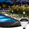 GIGALUMI 8 Pack Solar Lights Outdoor, Solar Pathway Lights with