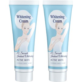 Body Care Brightening Cream, Underarm Whitening Cream for Women, Moisturizers, Whitening Cream for Body Bikini Area Armpit, Neck, Knees and Legs 60Ml (2pcs)