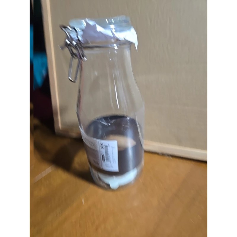 Ikea Korken, Jar With Lid, Clear Glass 2.1 qt