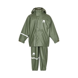 Celavi Unisex two-piece rain suit in many colours rain jacket (Celavi Zweiteiliger Regenanzug in Vielen Farben) - Army Green (Army 988), size: 92 (90)