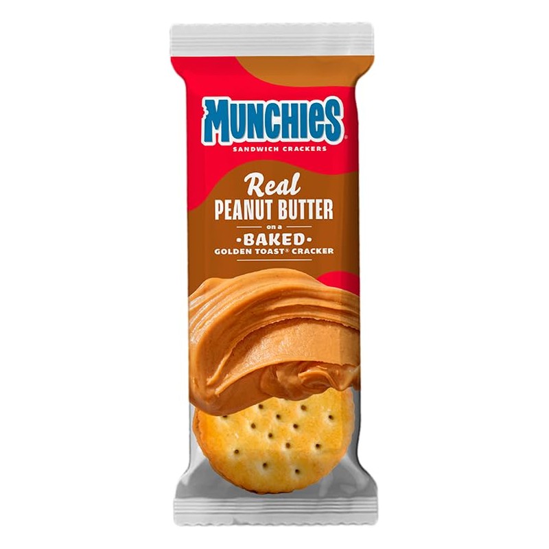 Back to School, Munchies Sandwich Crackers, Peanut Butter (16 count)