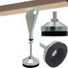 4 Pack Adjustable Height Center Support Leg for Bed Frame,
