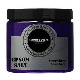 Payden's Cobalt Cedar & Leather for Men Scented Epsom Salt Bath Soak with Jojoba Oil, 16 Oz