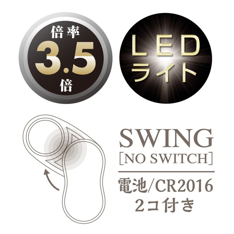 Kyoei Plastic LED Swing Loupe Design 22 SR-1900-22