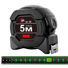 Sertay Black Tape Measure 5 m, Professional Measuring Tape, Professional Measuring Tape, Self-Locking Tape Measure, Tape Measure, Precise Automatic Tape Measure, Professional Can Be Automatically