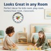 OWLCONIC Non Ticking Analog Clock for Kids Learning to Tell