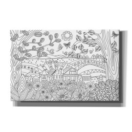 Epic Graffiti 'Coloring Book Town' by Epic Portfolio, Canvas Wall Art, 40"x26"