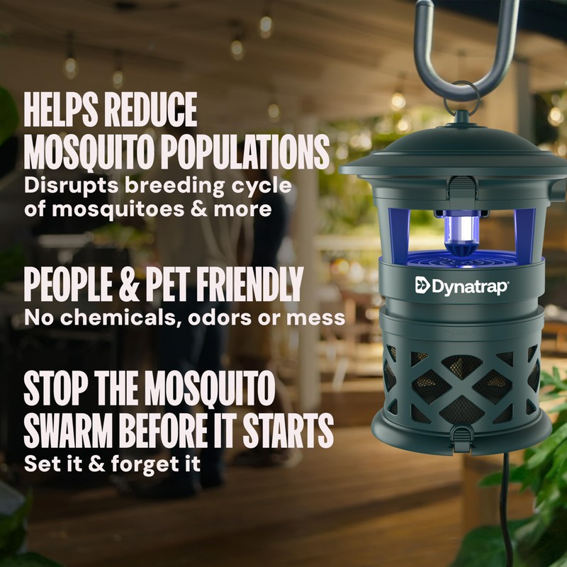 DynaTrap DT1130-GRSR 1/2 Acre Mosquito & Flying Insect Outdoor Trap