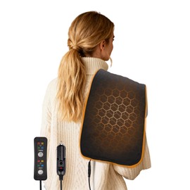 12V Auto Heizdecke mit 4 Heiz und 4 Timer Einstellungen 31x61cm tragbare Mini Reiseheizdecke zur Linderung von Rücken- Nacken- Schulter- und Bauchschmerzen für Auto SUV MPV