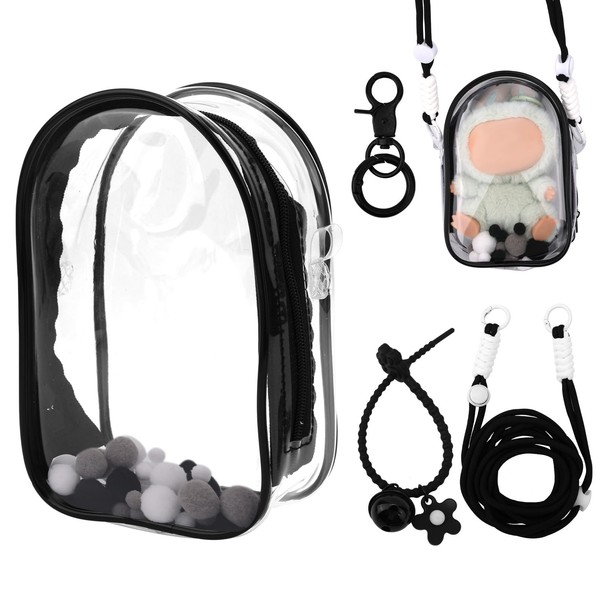 Tinoaly Clear Figure Display Case, Protective Case for Plush Doll