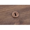W-3 Large Round Keyhole Cover Walnut Wood