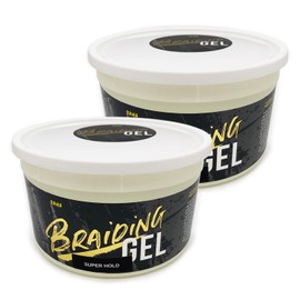 Taha Braiding Gel Super Hold - Softening, Smoothing, Special Formulated with Natural Ingredients, 2.5 Lbs (Pack of 2)